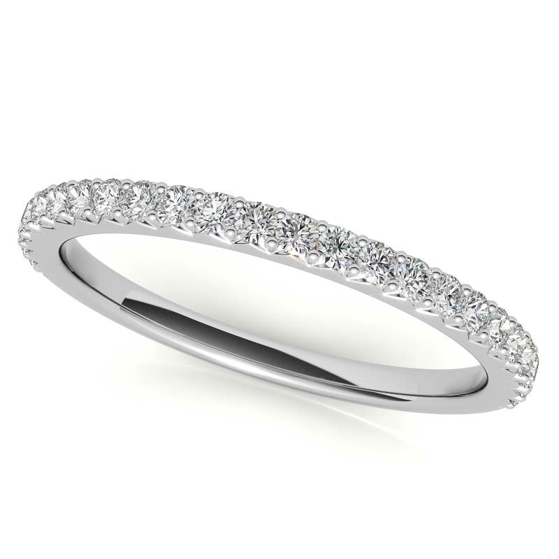 Round Cathedral Moissanite Engagement Ring with Hidden Halo