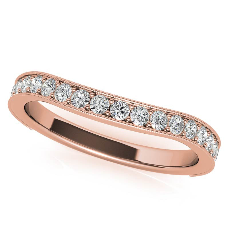 Cushion Bezel Split Shank Cathedral Moissanite Engagement Ring