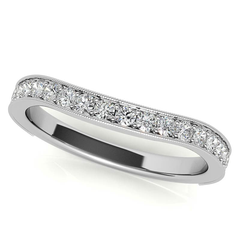 Cushion Bezel Split Shank Cathedral Moissanite Engagement Ring