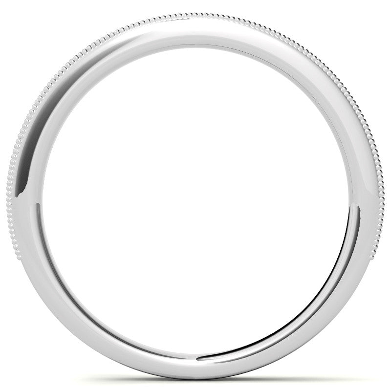 Milgrain Infinity Style Moissanite Engagement Ring