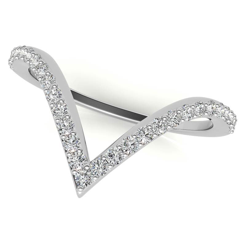 Unique Geometric Split Shank Pear Cut Halo Moissanite Engagement Ring