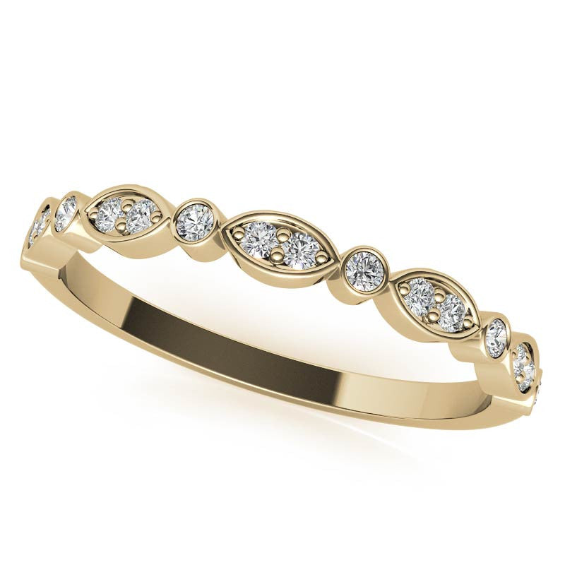 Cushion Halo Moissanite Engagement Ring with Scalloped Band