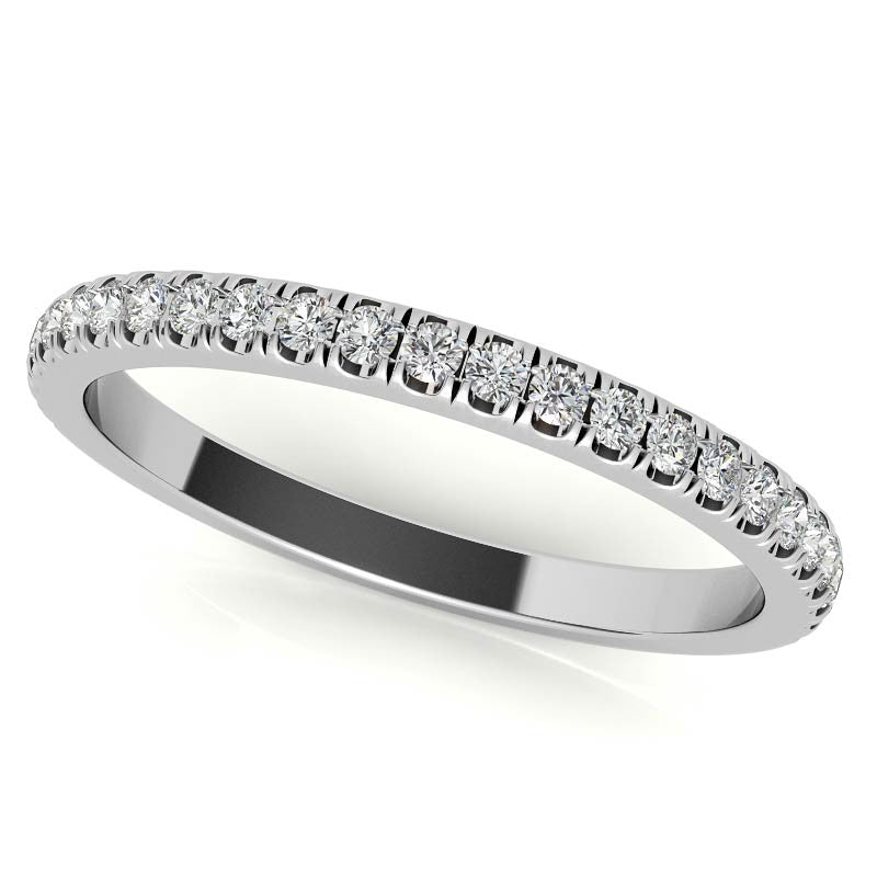 Round Hidden Halo Cathedral Moissanite Engagement Ring