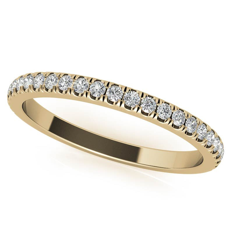 Round Hidden Halo Cathedral Moissanite Engagement Ring