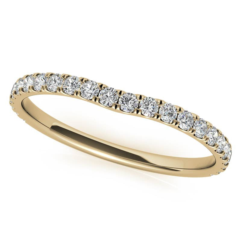 Petite Round Brilliant Moissanite Engagement Ring with Hidden Halo