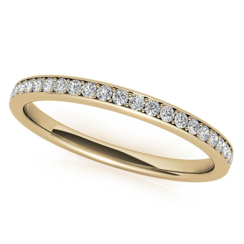 Round Halo Channel Moissanite Engagement Ring