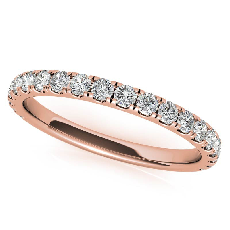 Round 6-Prong Moissanite U-Prong Engagement Ring