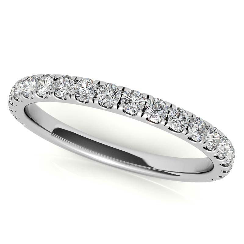Round 6-Prong Moissanite U-Prong Engagement Ring