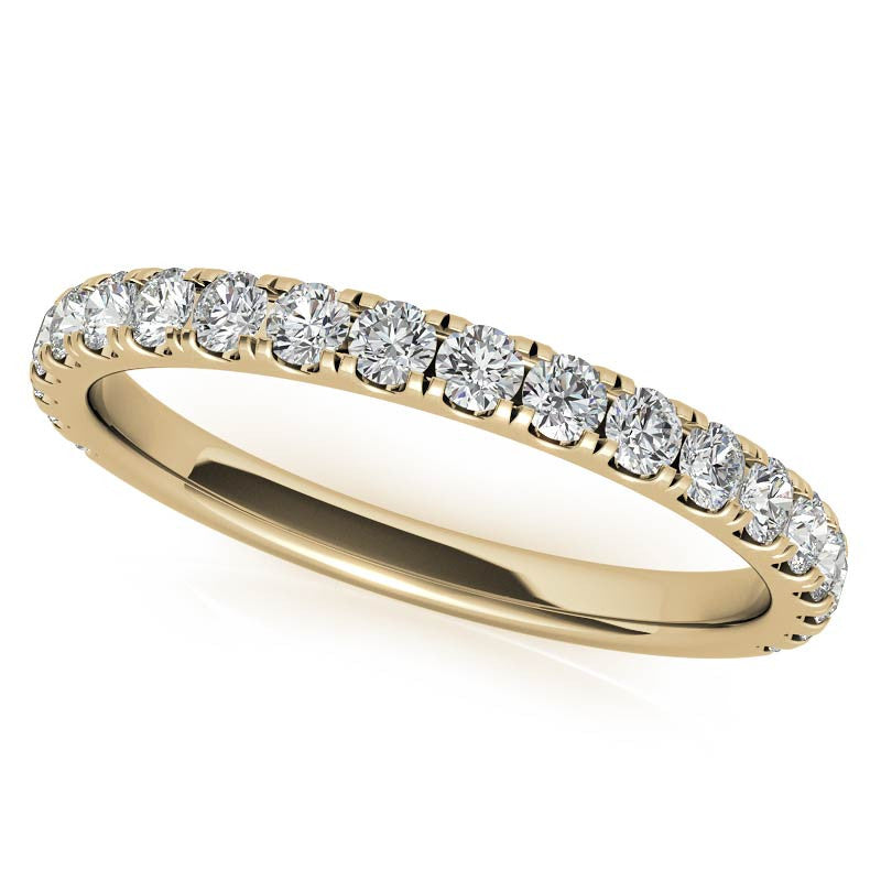 Round 6-Prong Moissanite U-Prong Engagement Ring