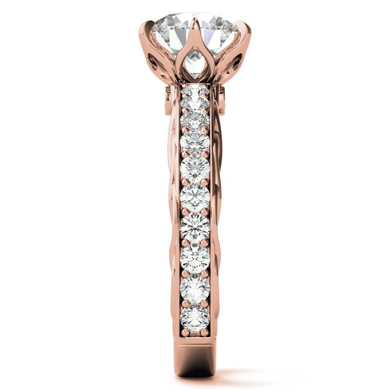 6-prong Round Woven Moissanite Engagement Ring