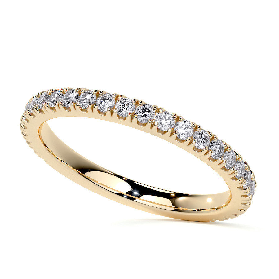 Emerald / Radiant Hidden Halo Moissanite Engagement Ring