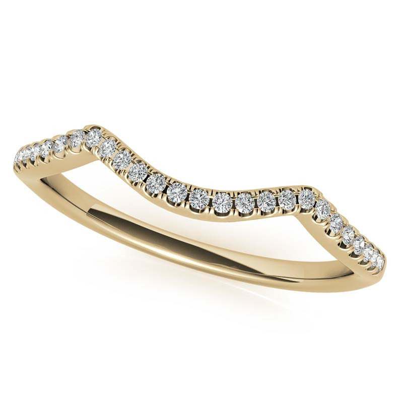 Round and Marquise Accented Trellis Split Shank Moissanite Engagement Ring