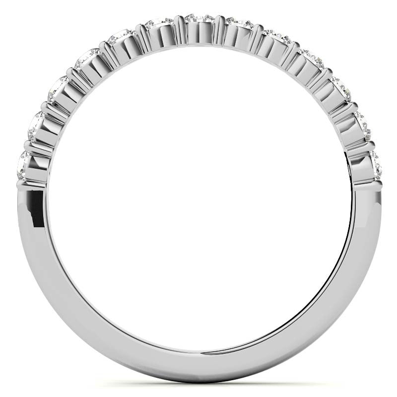 Round and Princess Halo Oval Moissanite Engagement Ring