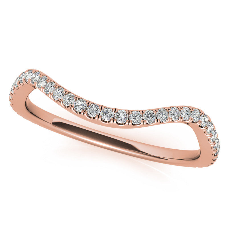 Round and Pear Moissanite 3-Stone Bypass Engagement Ring