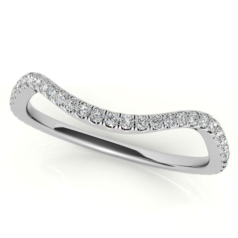 Round and Pear Moissanite 3-Stone Bypass Engagement Ring