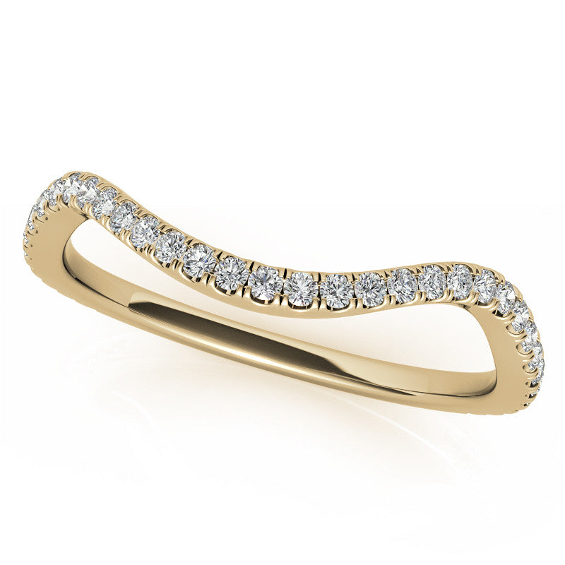 Round and Pear Moissanite 3-Stone Bypass Engagement Ring