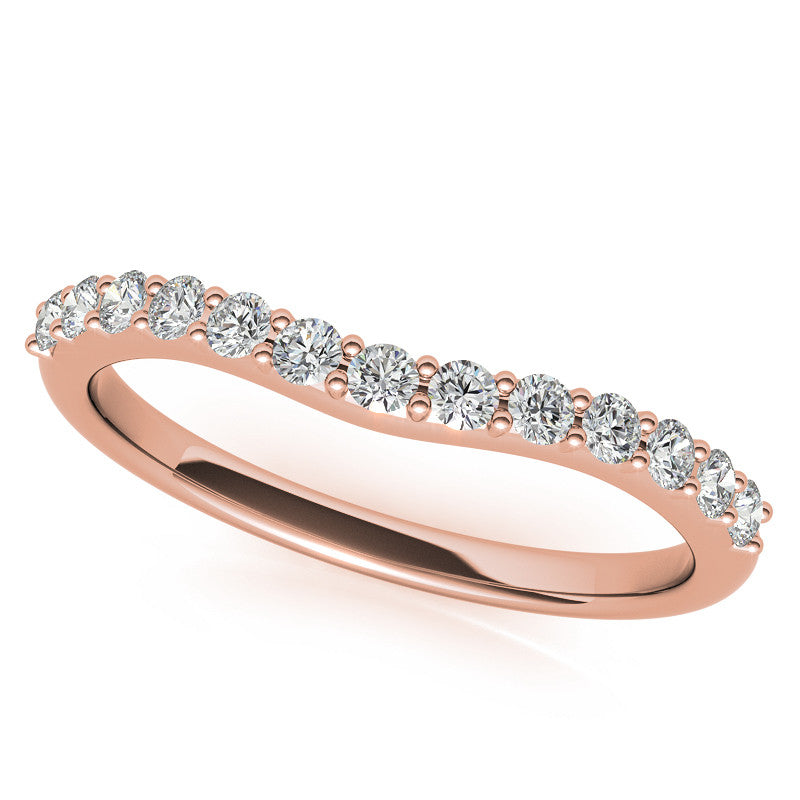 Cushion and Half Moon Moissanite Cathedral Engagement Ring
