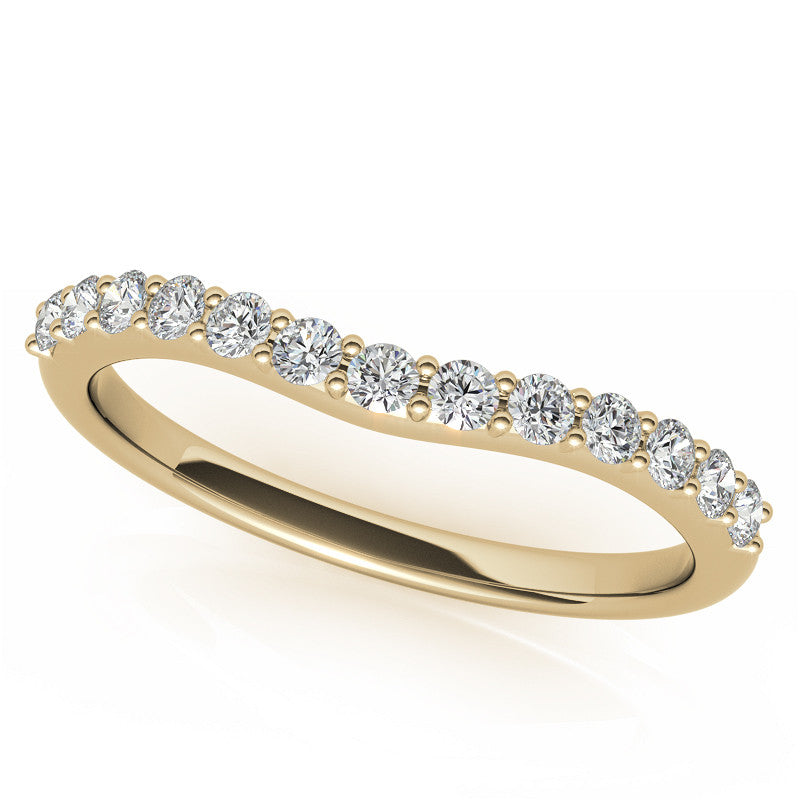 Oval and Half Moon Moissanite Cathedral Engagement Ring
