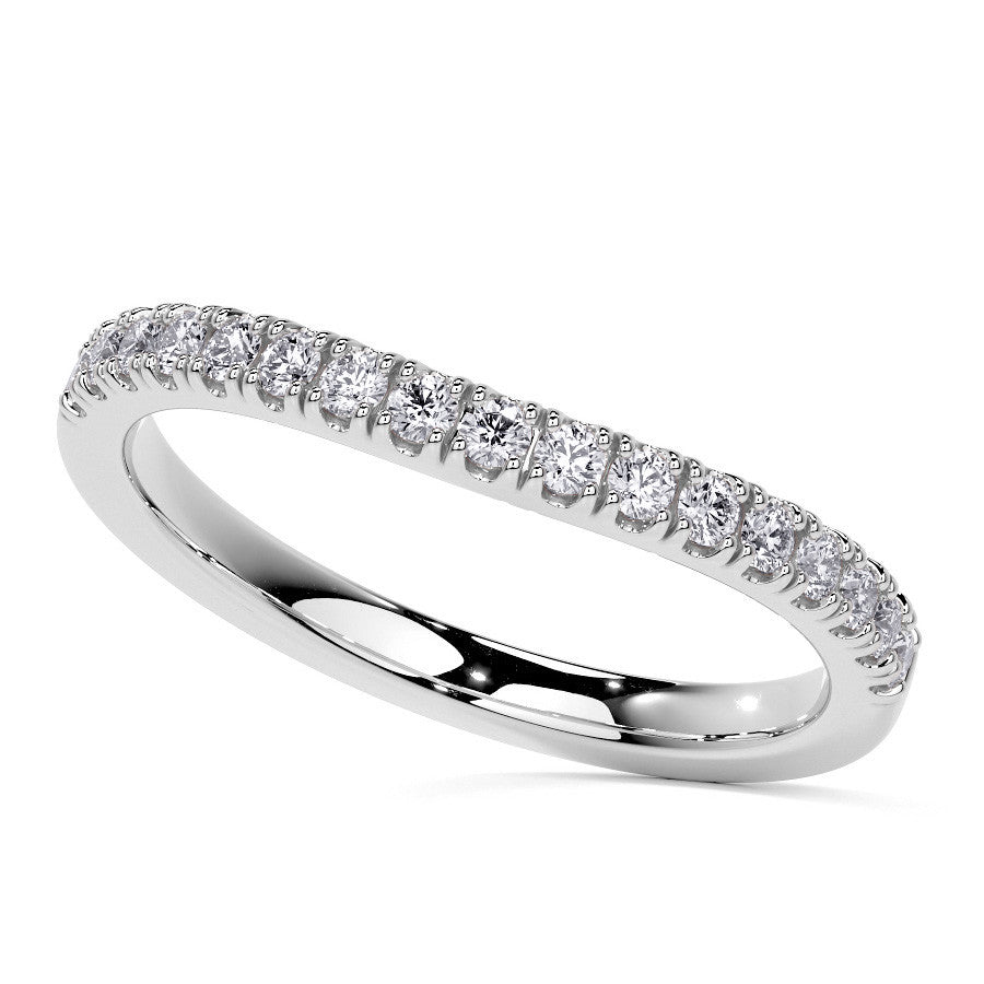Round Brilliant Moissanite Split Shank Halo Engagement Ring