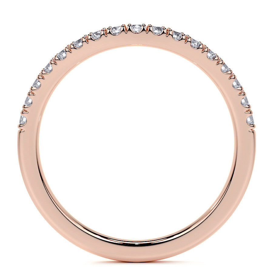 Round Brilliant Moissanite Split Shank Halo Engagement Ring