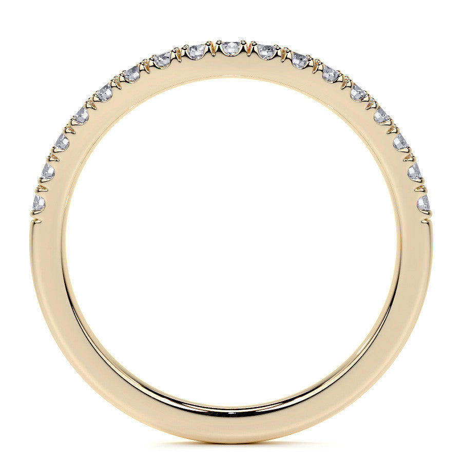 Round Brilliant Moissanite Split Shank Halo Engagement Ring