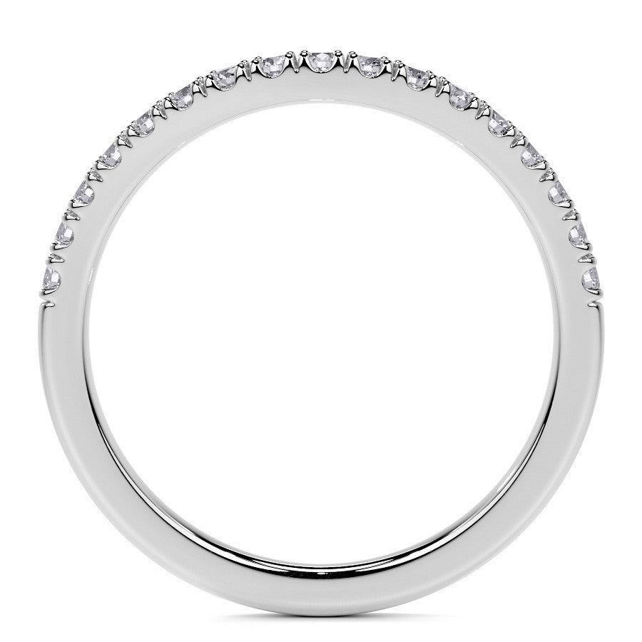 Cushion Moissanite Split Shank Halo Engagement Ring