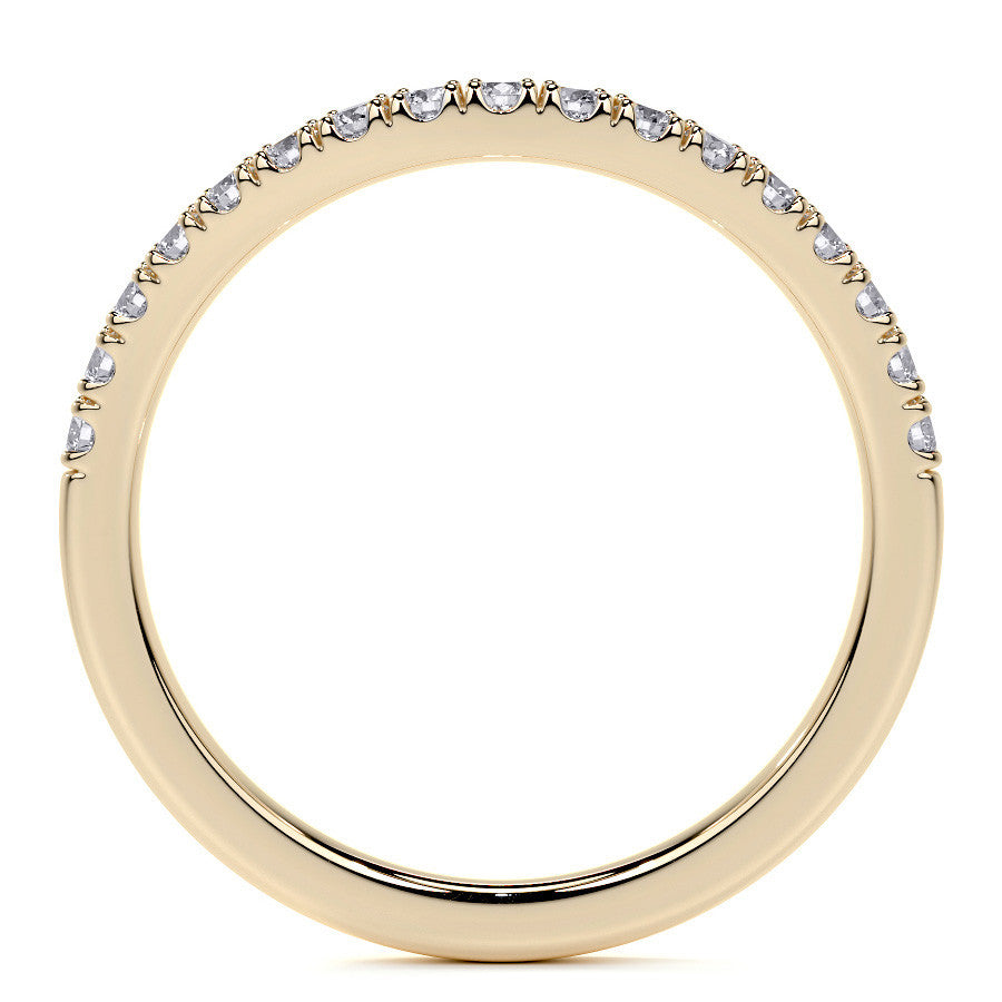 Cushion Moissanite Split Shank Halo Engagement Ring