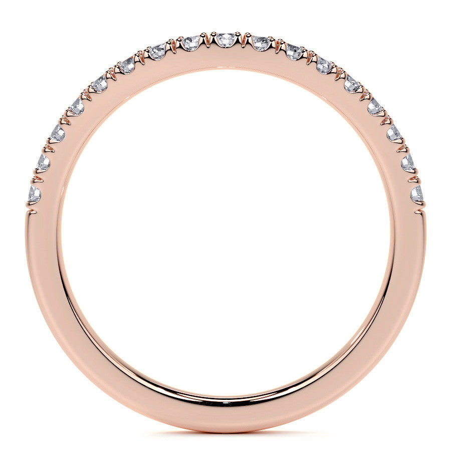 Oval Moissanite Split Shank Halo Engagement Ring