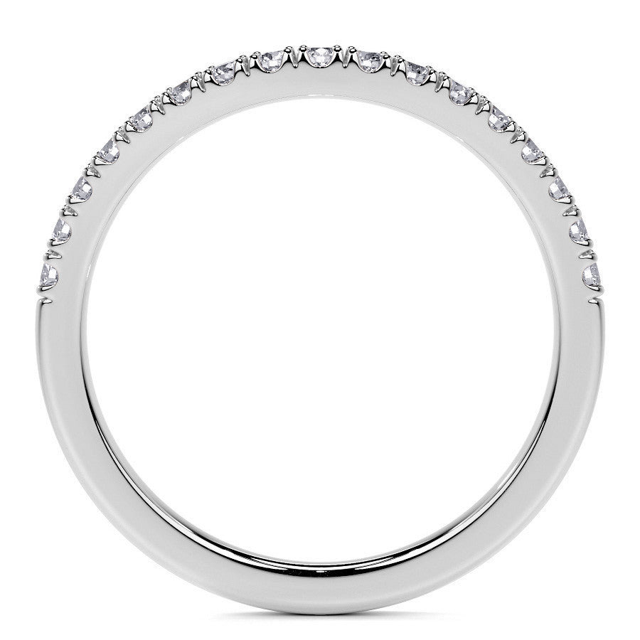 Oval Moissanite Split Shank Halo Engagement Ring