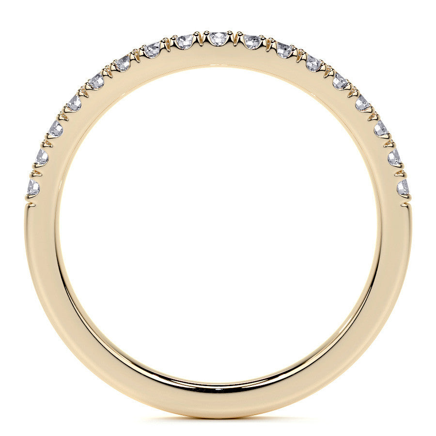 Oval Moissanite Split Shank Halo Engagement Ring
