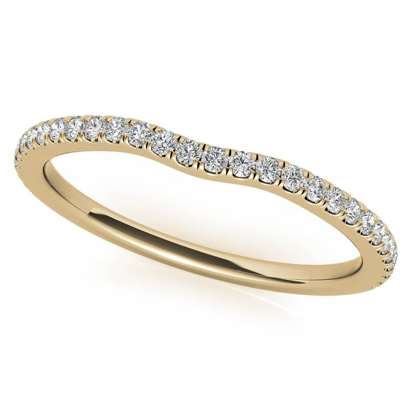 Diamond Collar 4-Prong Cushion Moissanite Engagement Ring