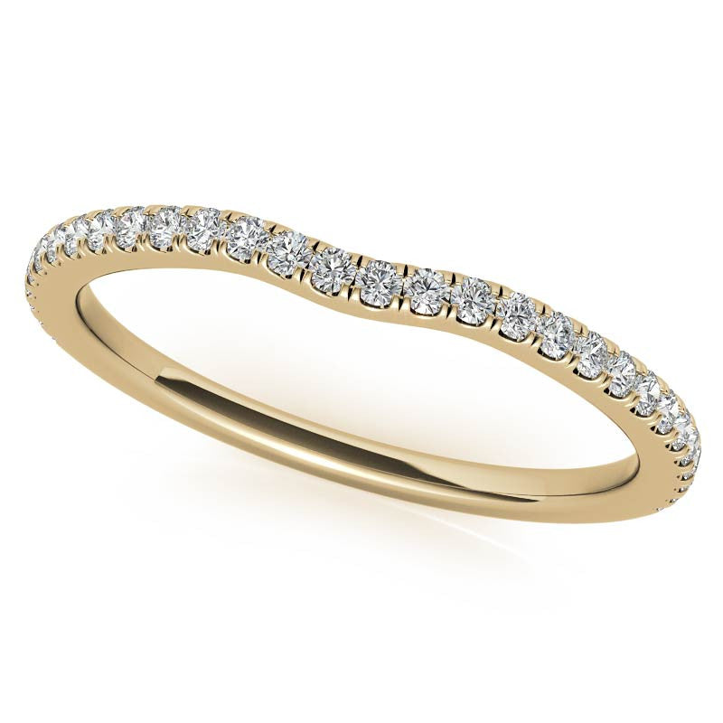Diamond Collar 4-Prong Oval Moissanite Engagement Ring