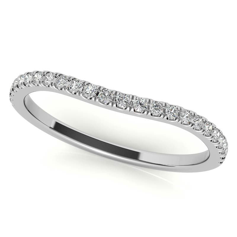 Petite Round Split Shank Moissanite Halo Engagement Ring