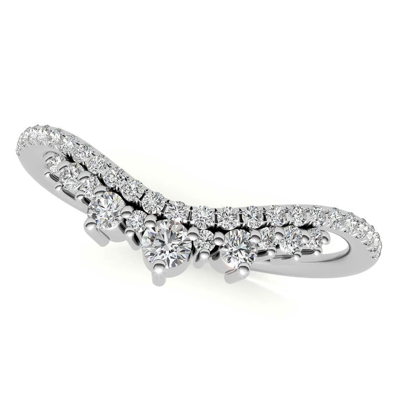 Rose cut Oval Moissanite Solitaire Ring