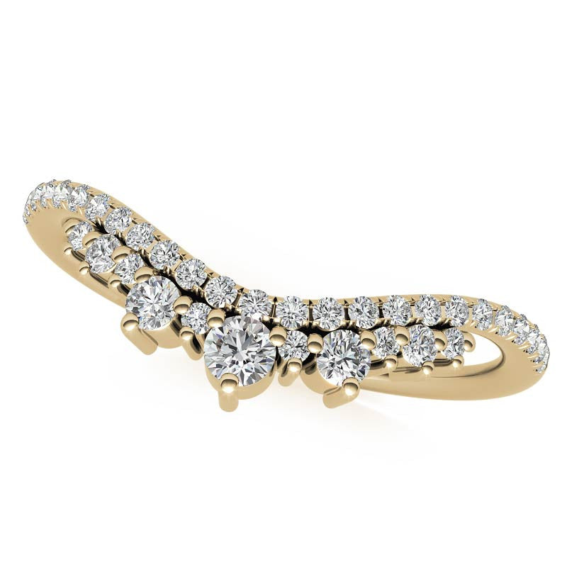 Rose cut Oval Moissanite Solitaire Ring