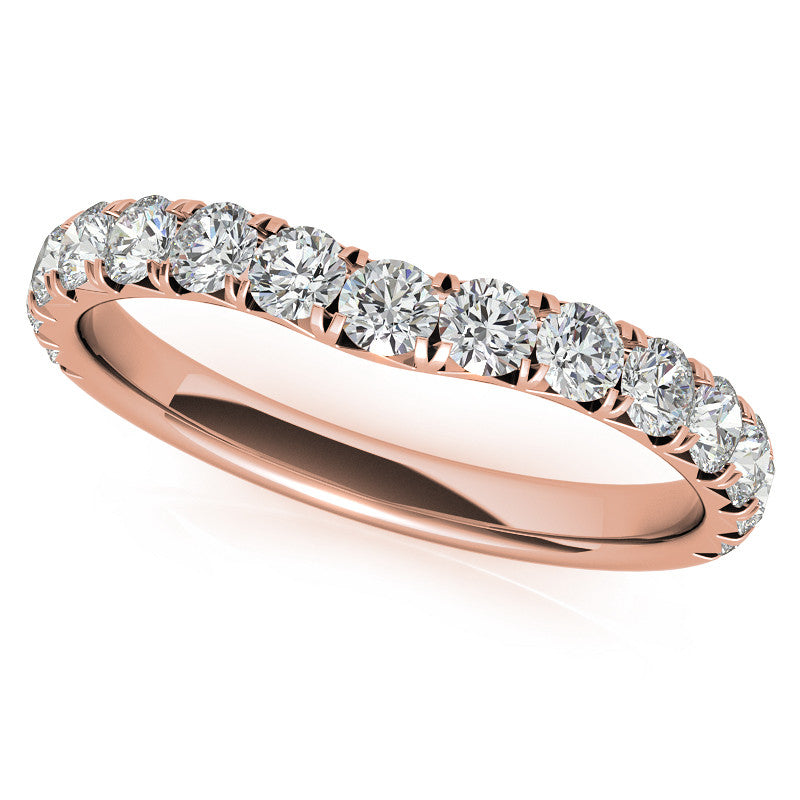 Round Brilliant Moissanite 3-Stone 6 Prong Crown Engagement Ring