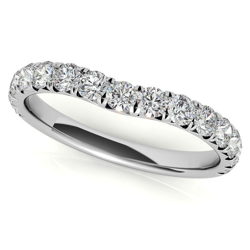 Round Brilliant Moissanite 3-Stone 6 Prong Crown Engagement Ring