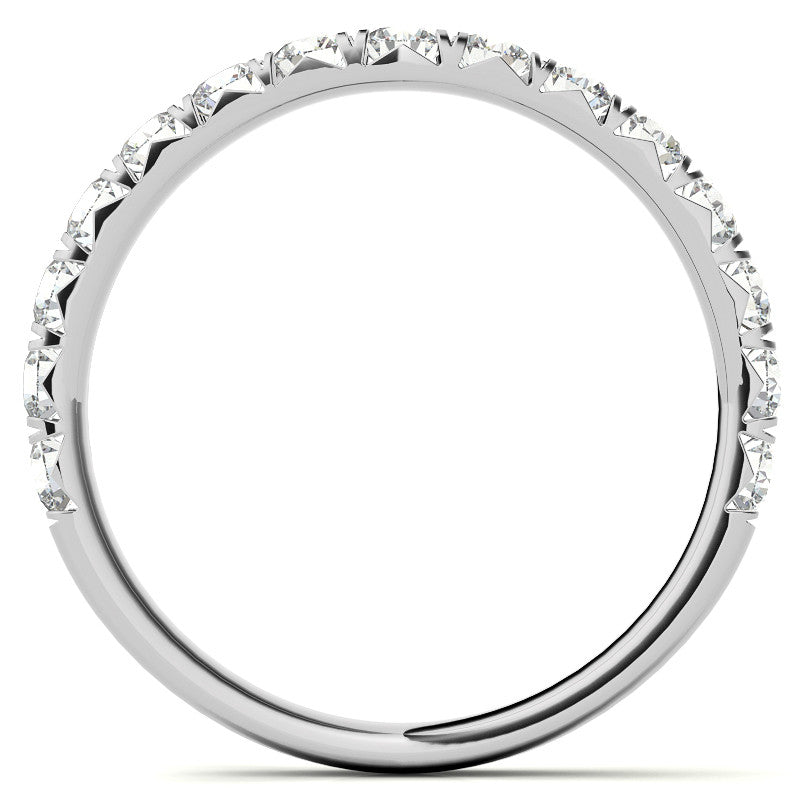 Round Brilliant Moissanite 3-Stone 6 Prong Crown Engagement Ring