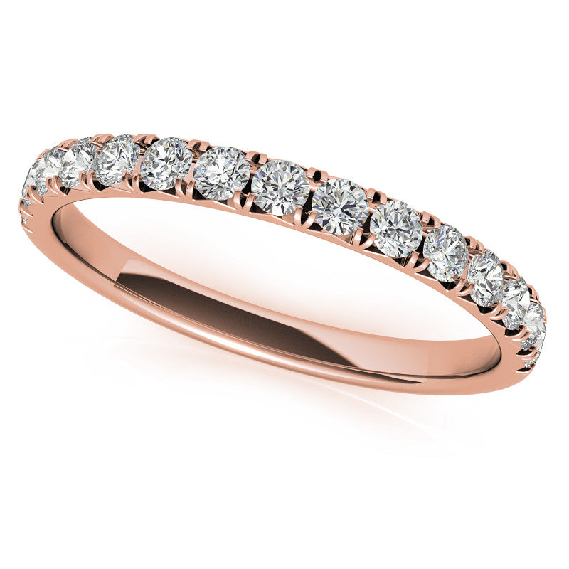 Round Brilliant Moissanite Cathedral Engagement Ring With Claw Prongs