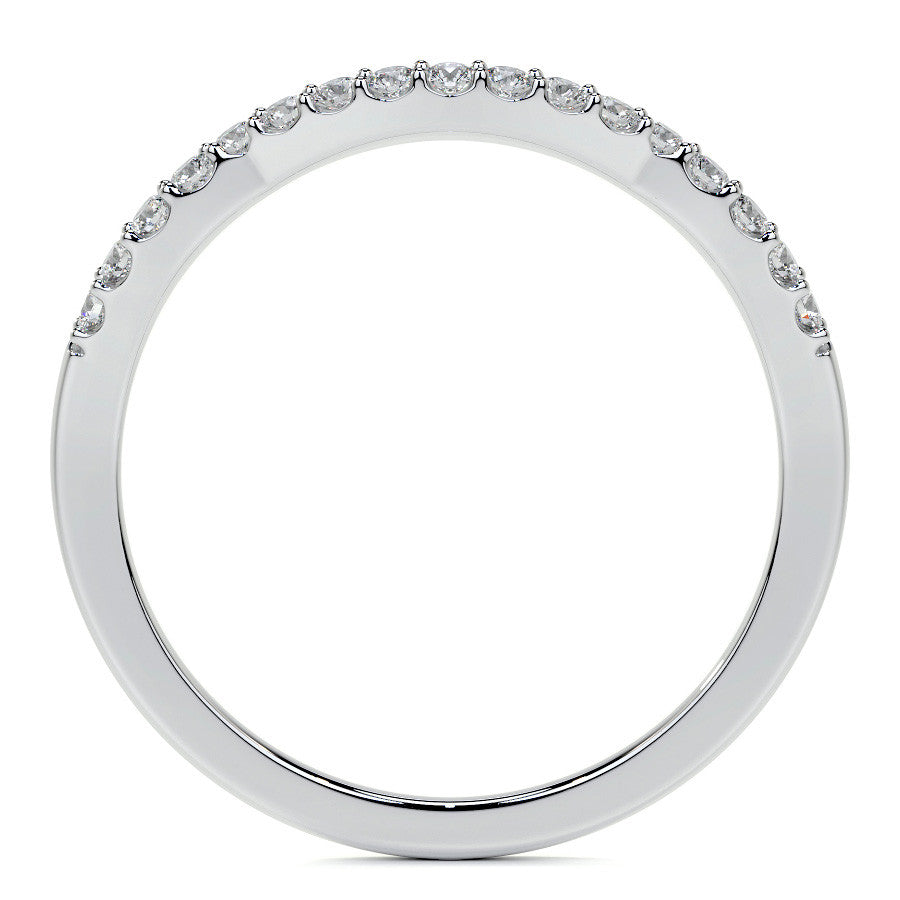 Antique Style Round Brilliant Moissanite Halo Infinity Engagement Ring with Milgrain