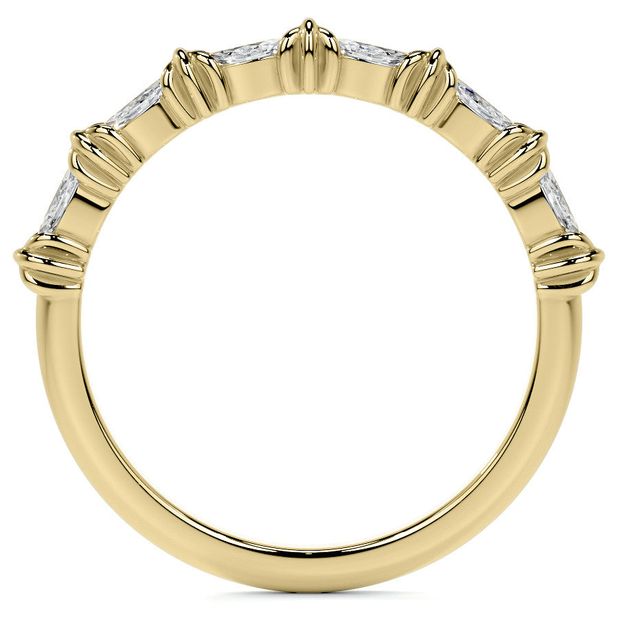 Round Brilliant Moissanite Octagon Halo Engagement Ring with Milgrain