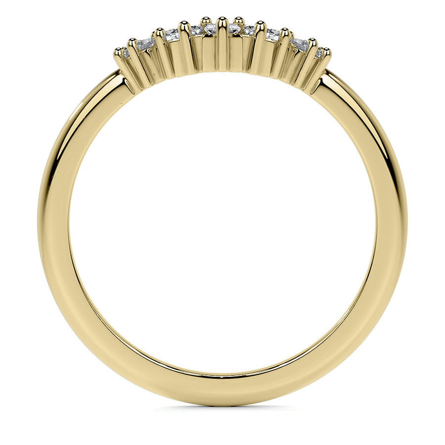 East-West Rectangular Cushion Moissanite Cathedral Solitaire Ring