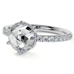 6-Prong Rose Moissanite Engagement Ring