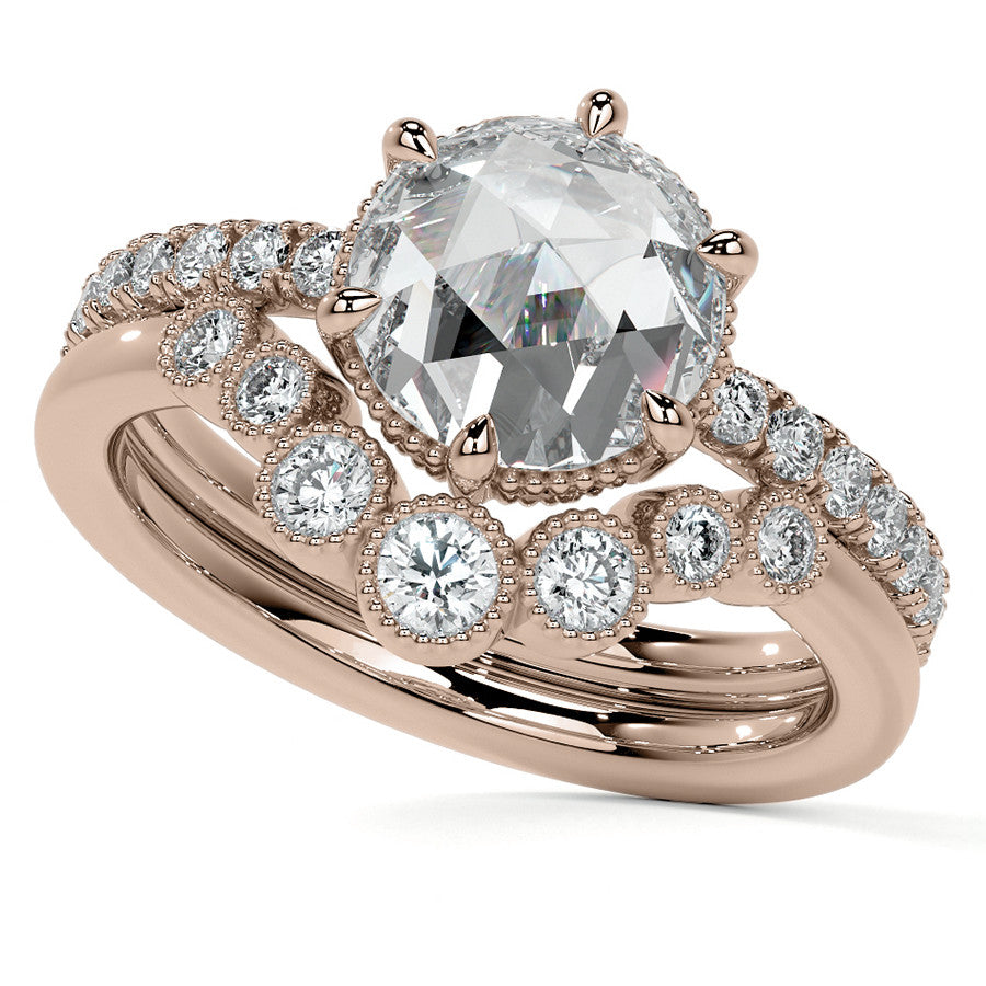 6-Prong Rose Moissanite Engagement Ring