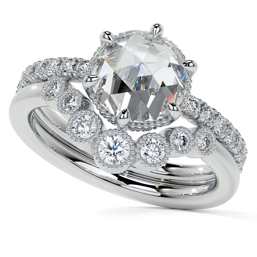 6-Prong Rose Moissanite Engagement Ring