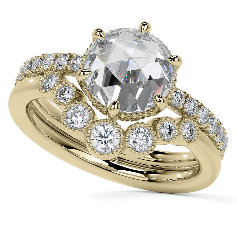6-Prong Rose Moissanite Engagement Ring
