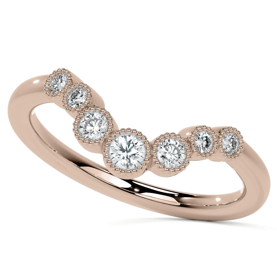 6-Prong Rose Moissanite Engagement Ring