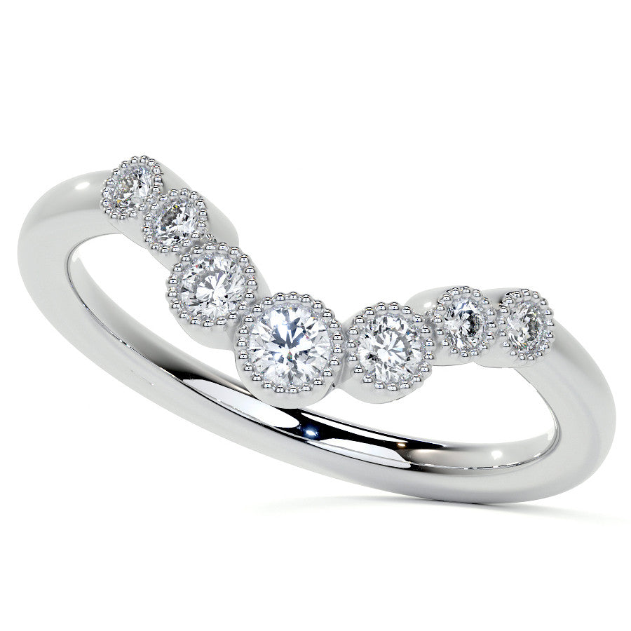 6-Prong Rose Moissanite Engagement Ring