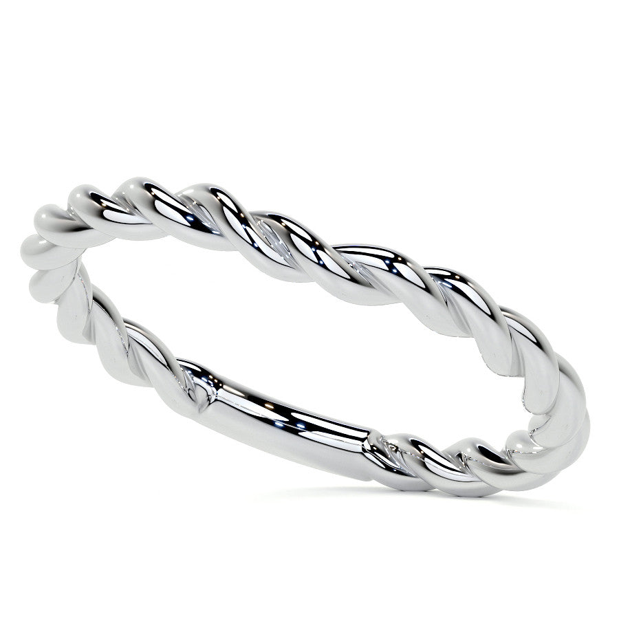 Twisted Trellis Oval Moissanite Engagement Ring