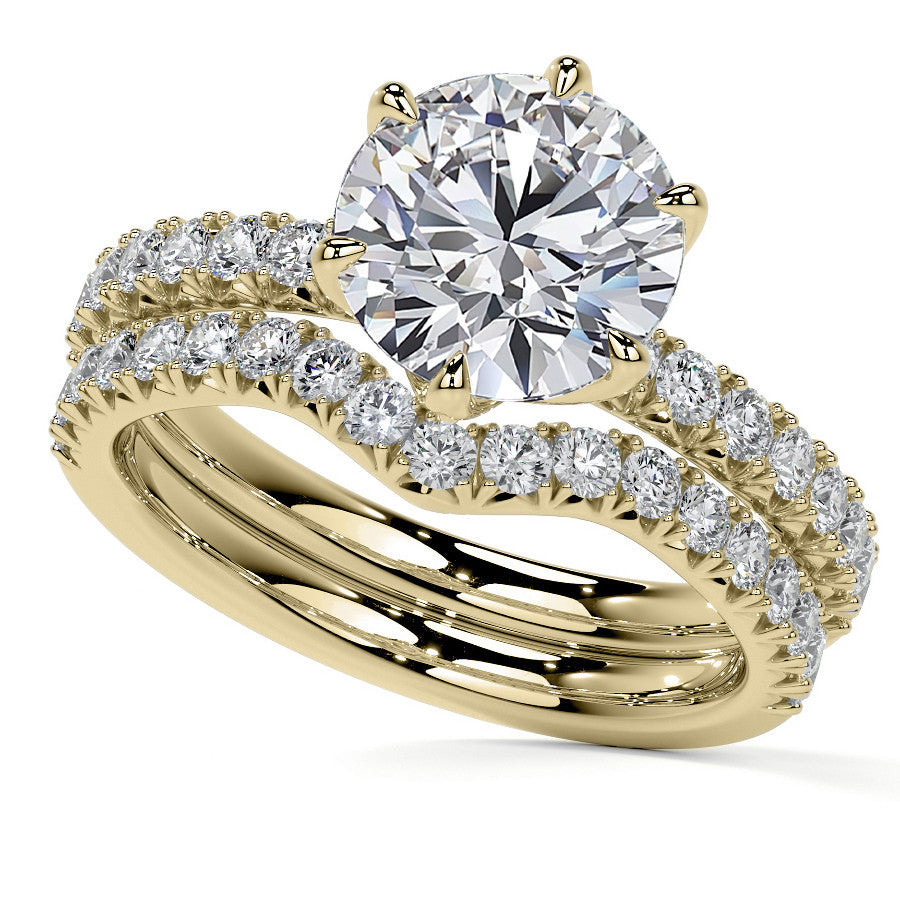 Round Woven Moissanite Engagement Ring